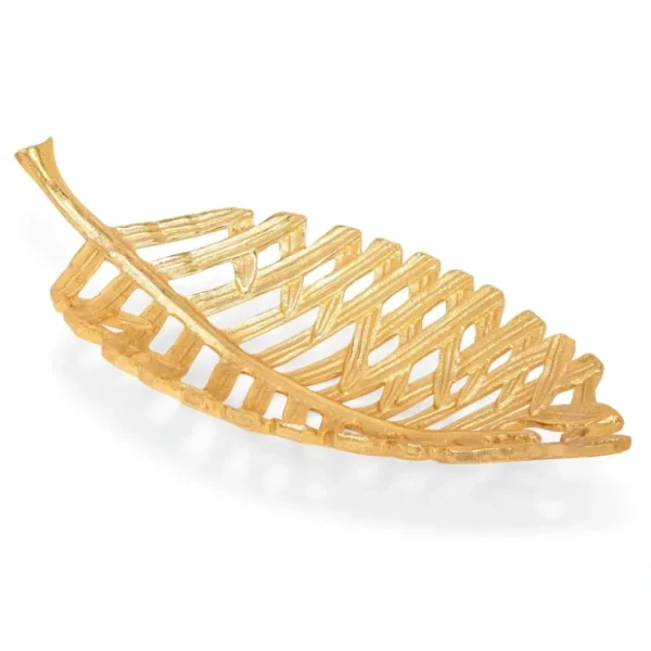 LB2231 Gold Leaf Bowl - Medium - 14.5"L x 5.75"W x 2.5"H - cozylivehome.com | we sell a wide range of comfortable household items* Giftware