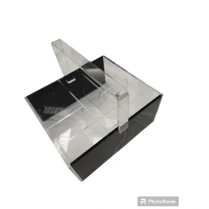 Lucite Cutlery Holder Black Accent - cozylivehome.com | we sell a wide range of comfortable household items* Giftware