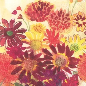 Shop All^Lunch Napkin, Bunch of Fall Flowers - cozylivehome.com | we sell a wide range of comfortable household items
