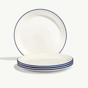 Shop All^Made in Appetizer Plates, Navy Rim 8" - cozylivehome.com | we sell a wide range of comfortable household items