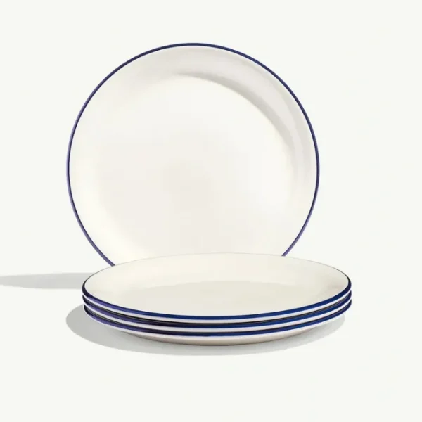 Shop All^Made in Appetizer Plates, Navy Rim 8" - cozylivehome.com | we sell a wide range of comfortable household items