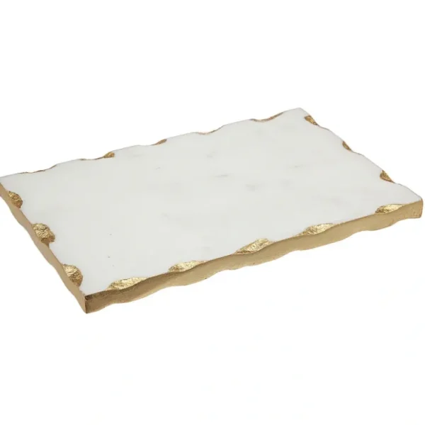 61686 Marble Gold Shot Glass Tray 9X6 - cozylivehome.com | we sell a wide range of comfortable household items* Giftware