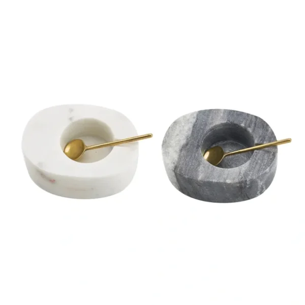50694-1 MARBLE SALT/PEPPER CELLAR White - cozylivehome.com | we sell a wide range of comfortable household items* Giftware