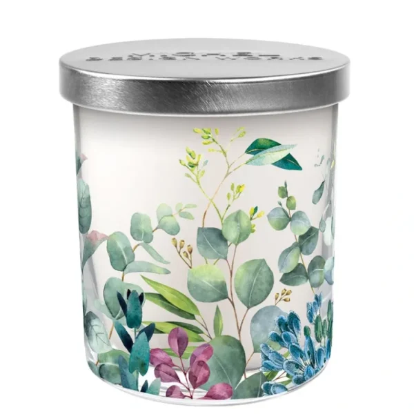 MDW EUCALYPTUS & MINT DECORATIVE GLASS CANDLE - cozylivehome.com | we sell a wide range of comfortable household items* Shop All