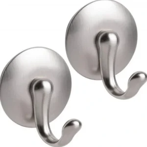 Medium Brushed Affixx York Hook Set/2 - cozylivehome.com | we sell a wide range of comfortable household items* Shop All