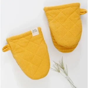 MONACO PRINTED SILICONE MINI MITT YELLOW - cozylivehome.com | we sell a wide range of comfortable household items* Shop All