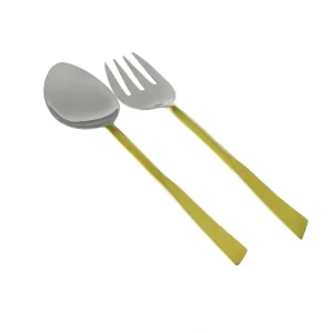 MS934 Salad Servers with Gold Handle - cozylivehome.com | we sell a wide range of comfortable household items* Giftware