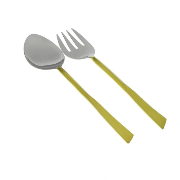 MS934 Salad Servers with Gold Handle - cozylivehome.com | we sell a wide range of comfortable household items* Giftware