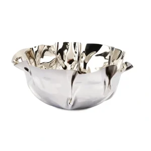 MSB1034 9.5" Round Stainless Steel Wavy Design Serving Bowl - cozylivehome.com | we sell a wide range of comfortable household items* Giftware