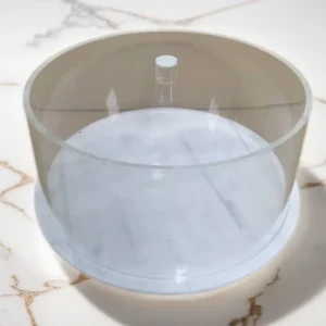 New Round Cake Dome 10.5 Inch-White Marble - cozylivehome.com | we sell a wide range of comfortable household items* Giftware