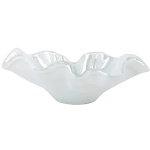 OND-5295W Onda Glass White Large Bowl - cozylivehome.com | we sell a wide range of comfortable household items* Giftware