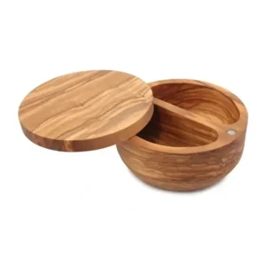 Palermo Dual Bin Olive Wood Salt Keeper - cozylivehome.com | we sell a wide range of comfortable household items* Shop All