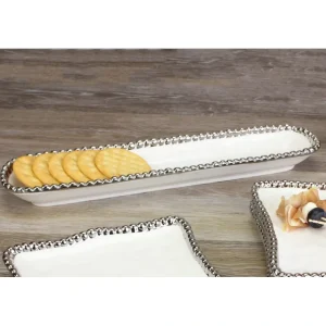 Pampa Bay Cracker Tray CER-1150-W - cozylivehome.com | we sell a wide range of comfortable household items* Giftware