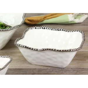 Pampa Bay Medium Square Salad Bowl CER-2252-W - cozylivehome.com | we sell a wide range of comfortable household items* Giftware
