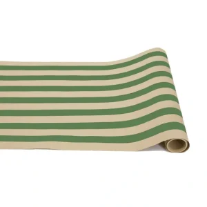 PAPER TABLE RUNNER KRAFT GREEN STRIPE - cozylivehome.com | we sell a wide range of comfortable household items* Shop All
