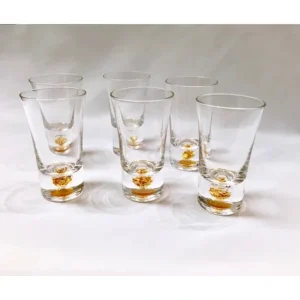 6 Pc Gold Shot glasses - cozylivehome.com | we sell a wide range of comfortable household items* Giftware