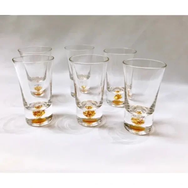 6 Pc Gold Shot glasses - cozylivehome.com | we sell a wide range of comfortable household items* Giftware