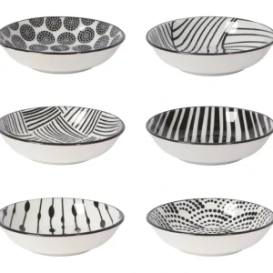 PINCH BOWL BITS & DOTS BLACK SET/6 - cozylivehome.com | we sell a wide range of comfortable household items* Shop All