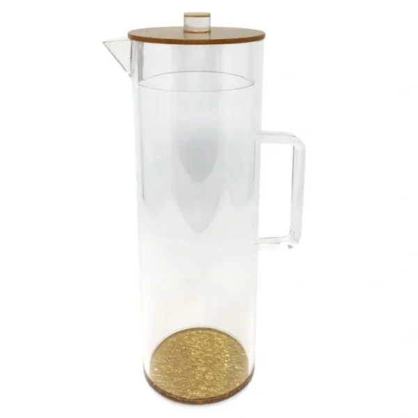 Pitcher Round Shape-Gold Acrylic - cozylivehome.com | we sell a wide range of comfortable household items* Giftware