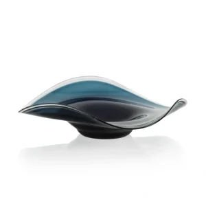 POL-1170 Tropezana Wave Glass Bowl - Blue - 13.75 in - cozylivehome.com | we sell a wide range of comfortable household items* Giftware