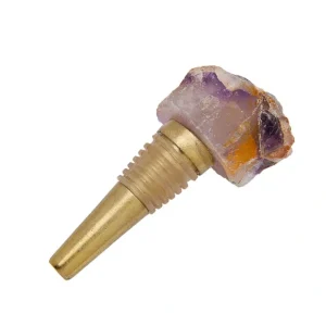70923 QUARTZ BOTTL STOPPER-AMETHYST - cozylivehome.com | we sell a wide range of comfortable household items* Giftware