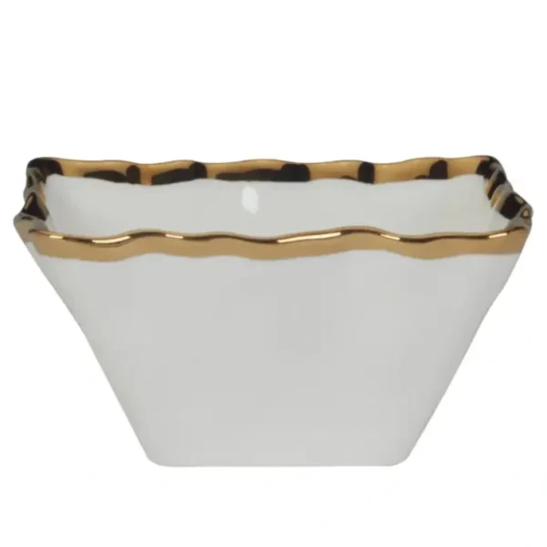 20495 Regency Gold Square Snack Bowls 5.5in - cozylivehome.com | we sell a wide range of comfortable household items* Giftware