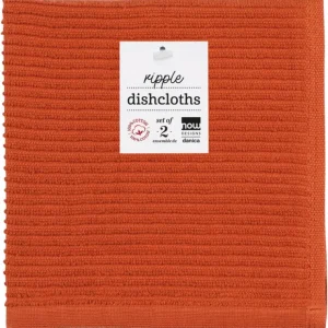 RIPPLE DISHCLOTHS SET OF 2 RUST - cozylivehome.com | we sell a wide range of comfortable household items* Shop All