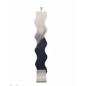 Rippled Havdallah Candle Black White - cozylivehome.com | we sell a wide range of comfortable household items* Shop All
