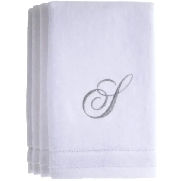 S - Cotton velour monogram towel - White - cozylivehome.com | we sell a wide range of comfortable household items* Giftware