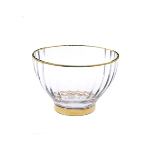 SB1044 9 glass straight line textured salad - cozylivehome.com | we sell a wide range of comfortable household items* Giftware