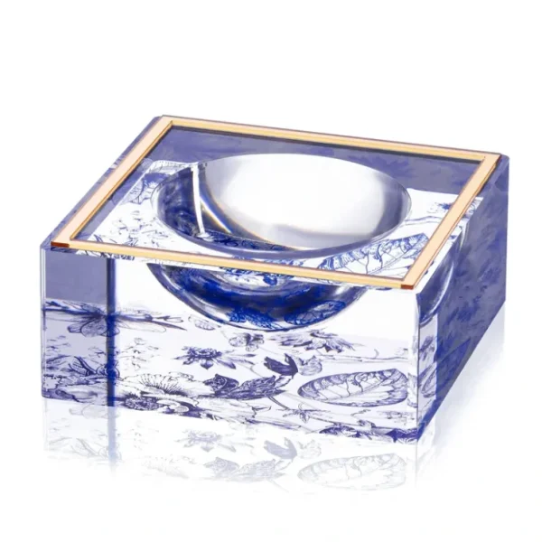 SC-FT-N Salt Cellar / Ring Holder - French Toile - Navy - cozylivehome.com | we sell a wide range of comfortable household items* Giftware