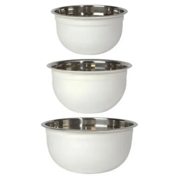 Set/3 Mixing Bowls White - cozylivehome.com | we sell a wide range of comfortable household items* Housewares