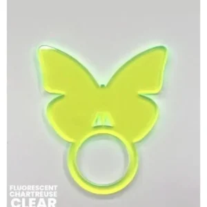 Set of 4 Fluorescent Chartreuse Butterfly Napkin Ring - cozylivehome.com | we sell a wide range of comfortable household items* Shop All