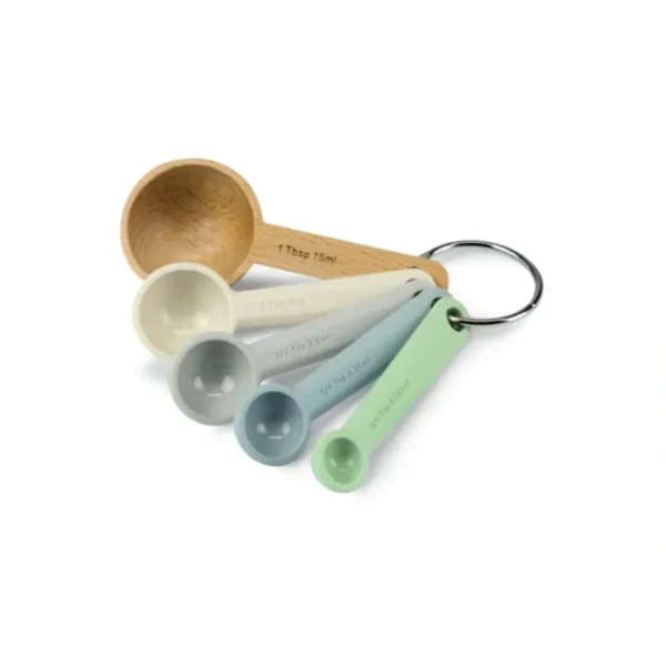 SILICONE & BEECHWOOD MEASURING SPOON SET - cozylivehome.com | we sell a wide range of comfortable household items* Shop All