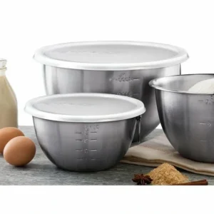 Stainless Steel Mixing Bowls w/ Lids Set- 3 - cozylivehome.com | we sell a wide range of comfortable household items* Shop All