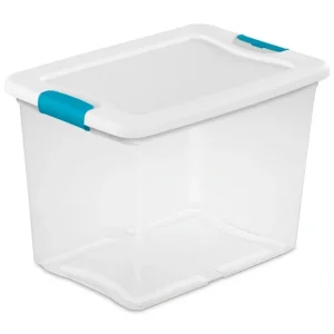 STORAGE-LATCH-25qt-16x11x12-WHT - cozylivehome.com | we sell a wide range of comfortable household items* Shop All