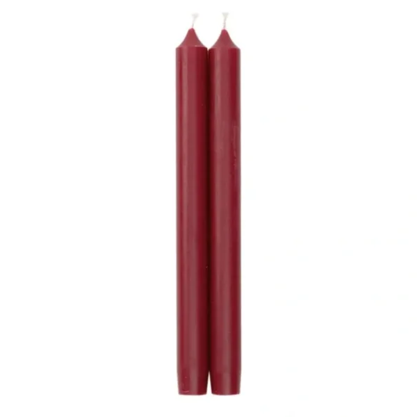 STRAIGHT TAPER 10" BORDEAUX - cozylivehome.com | we sell a wide range of comfortable household items* Shop All