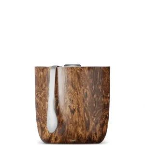 S'well Ice Bucket + Tongs, Teakwood - cozylivehome.com | we sell a wide range of comfortable household items* Shop All