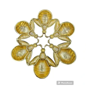 TAJ Bee Six Sectional Simonim Tray Gold In - cozylivehome.com | we sell a wide range of comfortable household items* Shop All