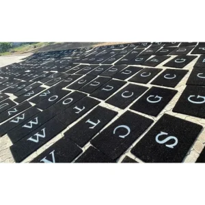 TAJ Design Monogrammed Doormat H - cozylivehome.com | we sell a wide range of comfortable household items* Shop All