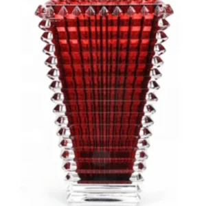 TAJ Designs Crystal Square Vase Red - cozylivehome.com | we sell a wide range of comfortable household items* Giftware
