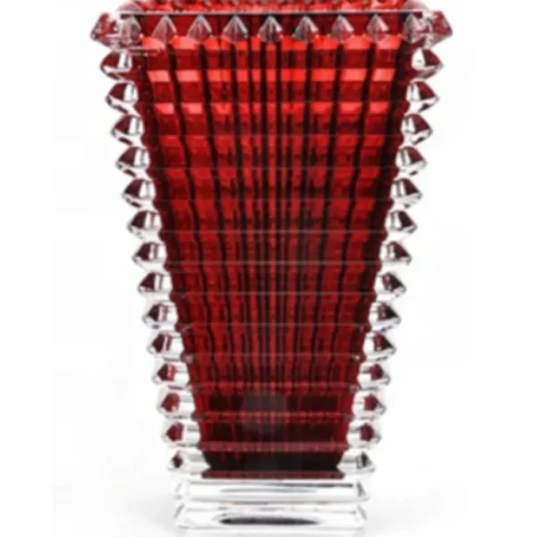 TAJ Designs Crystal Square Vase Red - cozylivehome.com | we sell a wide range of comfortable household items* Giftware