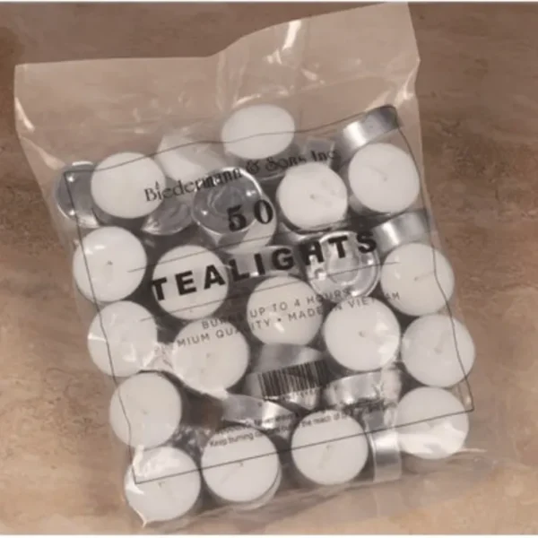TEALIGHTS METAL CUP 50 CT 4-5 HR - cozylivehome.com | we sell a wide range of comfortable household items* Shop All