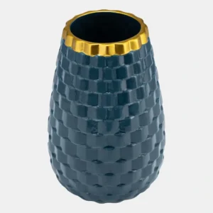 15737-02 9" Textured Vase, Teal - cozylivehome.com | we sell a wide range of comfortable household items* Giftware
