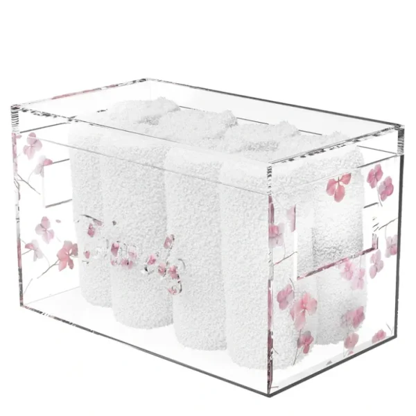 TFTBH01P Hydrangea Towel Box - cozylivehome.com | we sell a wide range of comfortable household items* Giftware