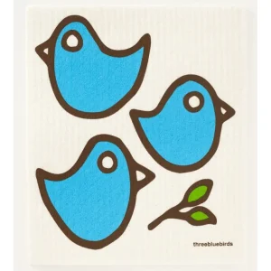 THREE BLUEBIRDS SWEDISH DISHCLOTH - cozylivehome.com | we sell a wide range of comfortable household items* Shop All