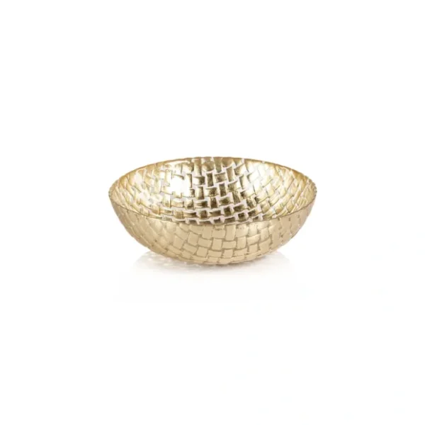 TK-224 Braided Glass Bowl - Gold - 8.5 in - cozylivehome.com | we sell a wide range of comfortable household items* Giftware
