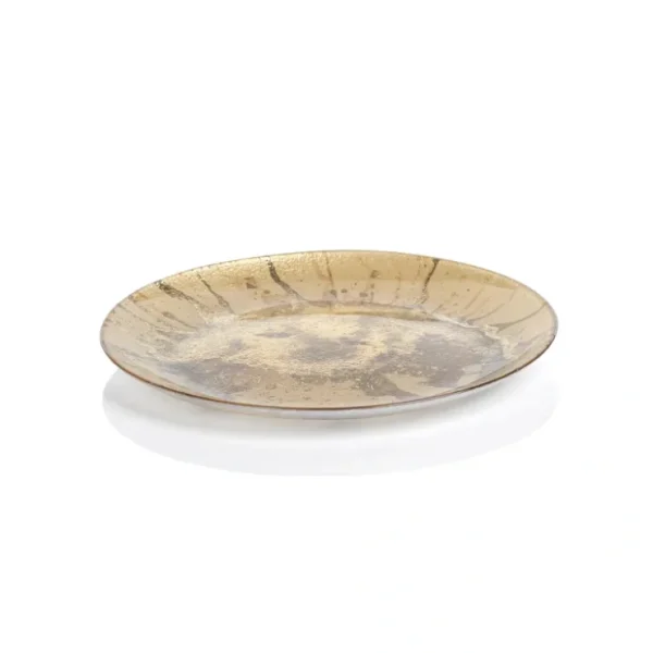 TK-163 Golden Pearl Metallic Watercolor Plate- 13", - cozylivehome.com | we sell a wide range of comfortable household items* Giftware