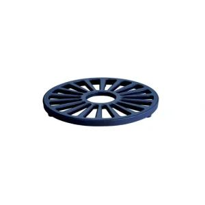 TRIVET ENAMELED CAST IRON 7" ROUND BLUE - cozylivehome.com | we sell a wide range of comfortable household items* Shop All
