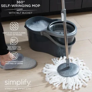 Twist & Spin Mop Cleaning Kit with Bucket & Expandable Handle - 16LT Bucket. - cozylivehome.com | we sell a wide range of comfortable household items* Shop All